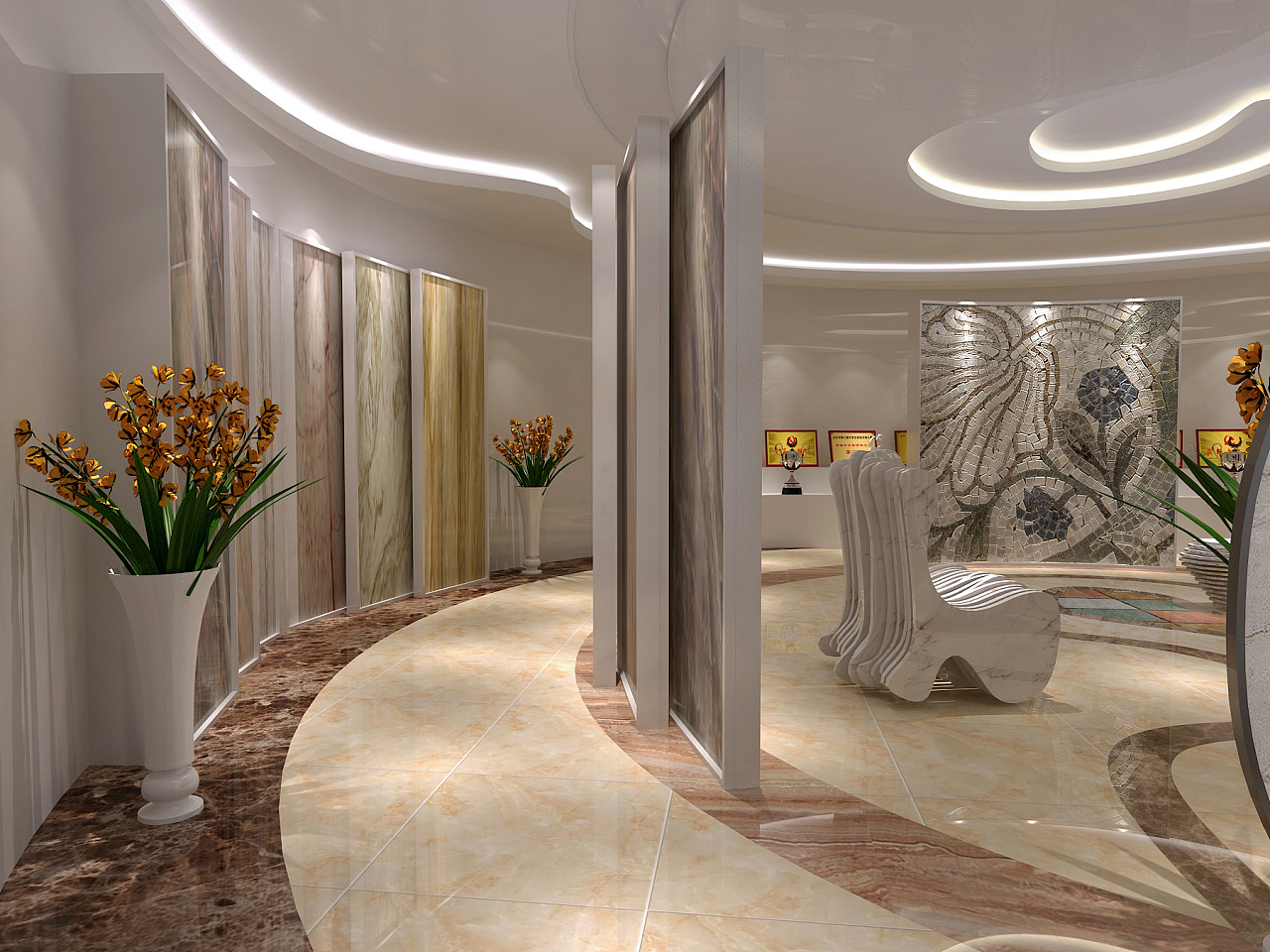 《英釗大理石展廳》-成都展廳裝修丨成都展廳設(shè)計公司|空間|室內(nèi)設(shè)計|成都展廳設(shè)計_ 