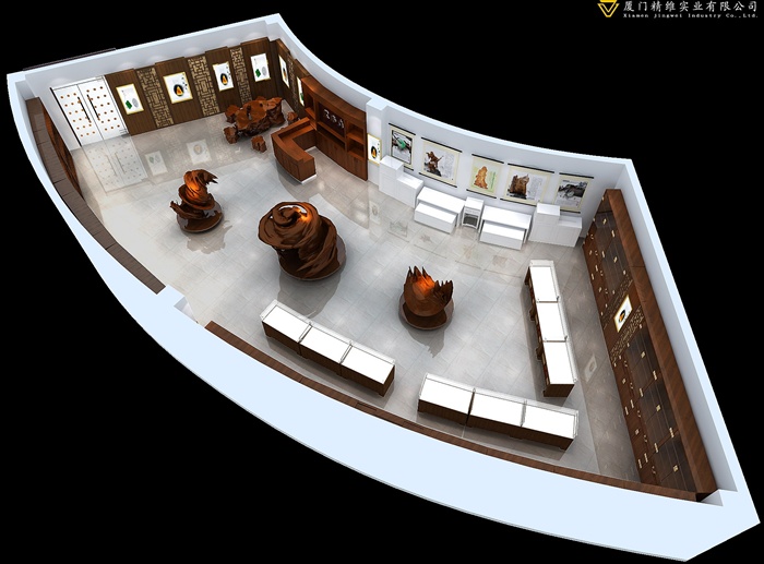 某中式小展館裝飾設(shè)計(jì)MAX模型