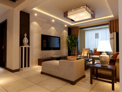 天朗美域135平米現(xiàn)代簡約風格裝修效果圖